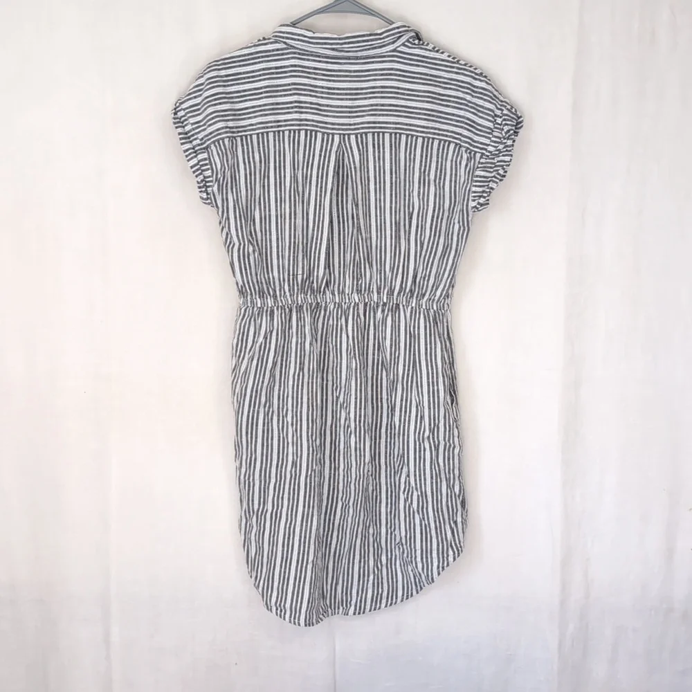 Japna Black and White Striped Dress - Picture 5 of 5